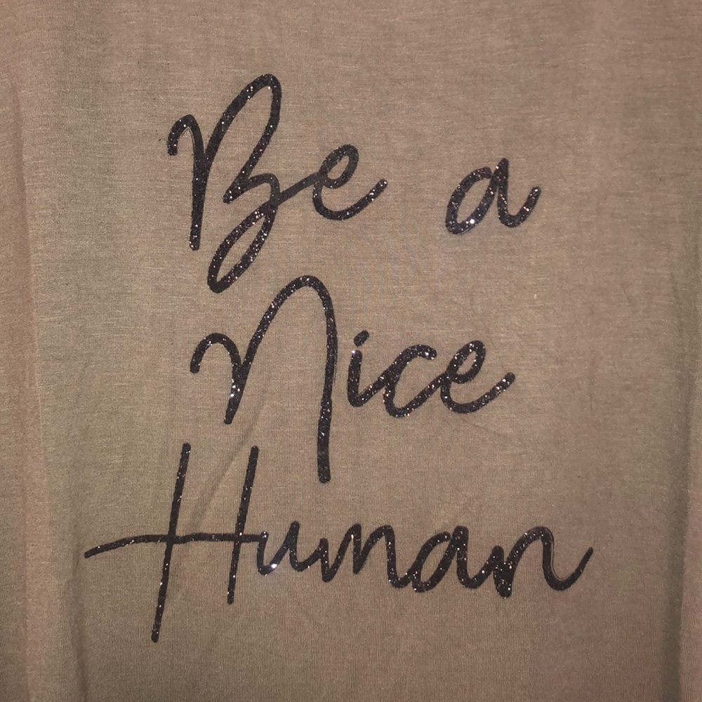 “Be a Nice Human” Tunic - Picture 3 of 4